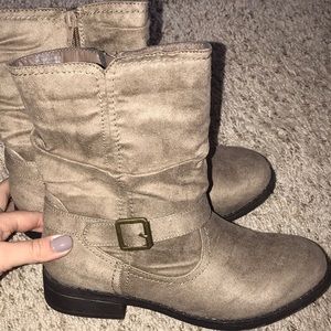 Above the ankle boots!